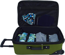 2-Piece Expandable Softside Luggage Set With Inline Skate Wheels
