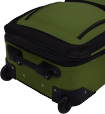 2-Piece Expandable Softside Luggage Set With Inline Skate Wheels
