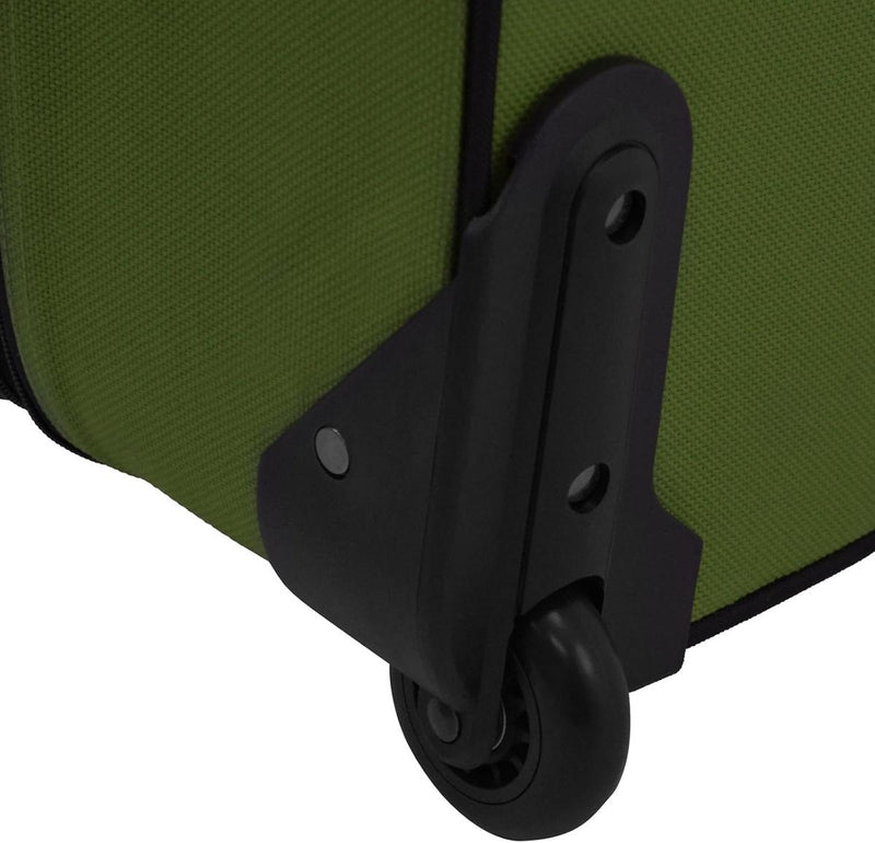 2-Piece Expandable Softside Luggage Set With Inline Skate Wheels