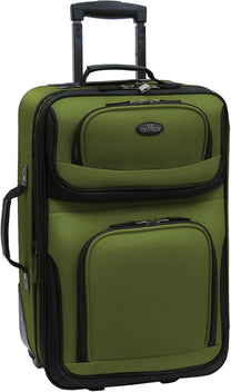 2-Piece Expandable Softside Luggage Set With Inline Skate Wheels