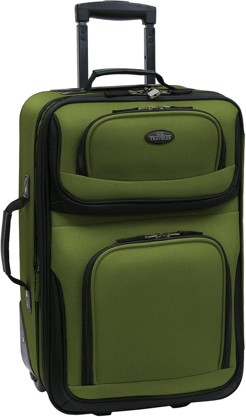 2-Piece Expandable Softside Luggage Set With Inline Skate Wheels