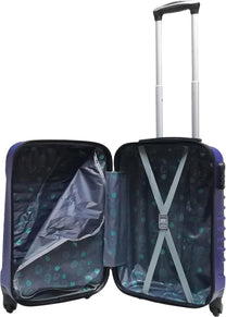2-Piece Hard Shell ABS Luggage Set with 4 Wheels and Combination Lock