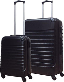 2-Piece Hard Shell ABS Luggage Set with 4 Wheels and Combination Lock