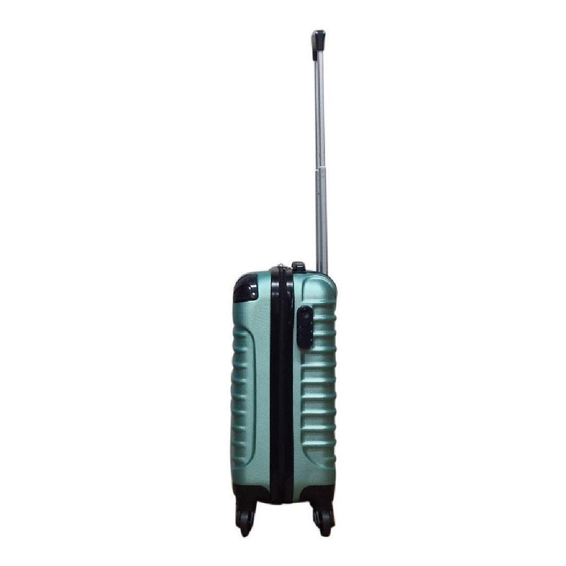 2-Piece Hard Shell ABS Luggage Set with 4 Wheels and Combination Lock