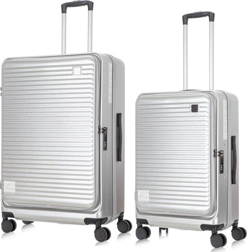 2-Piece Hard Shell Luggage Set With Laptop Compartment