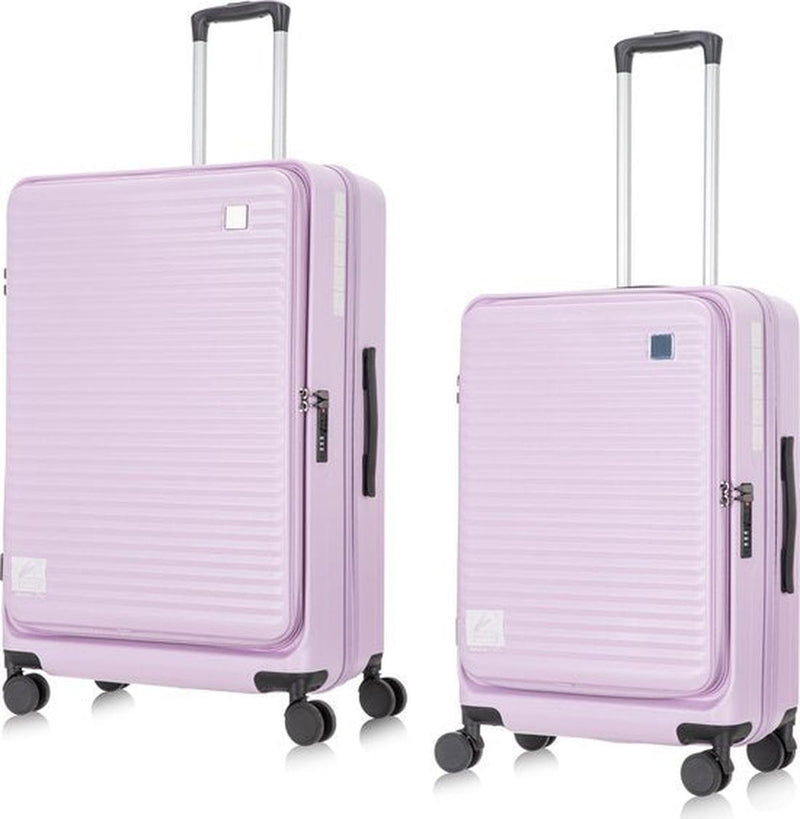 2-Piece Hard Shell Luggage Set With Laptop Compartment