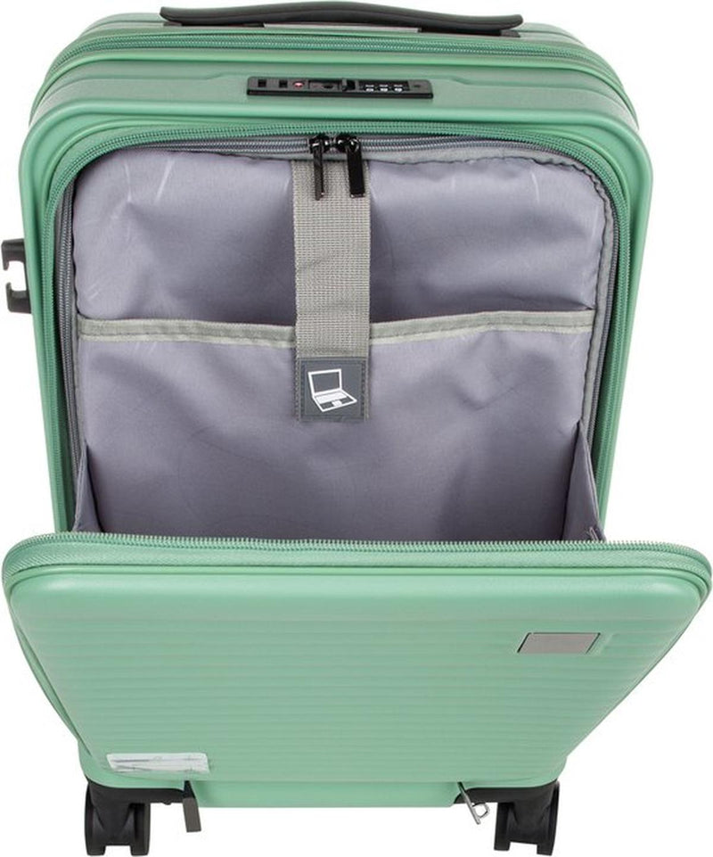 2-Piece Hard Shell Luggage Set With Laptop Compartment