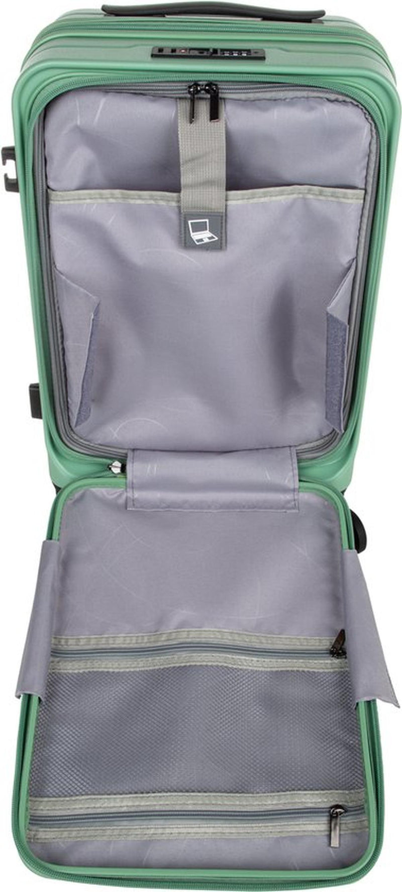2-Piece Hard Shell Luggage Set With Laptop Compartment