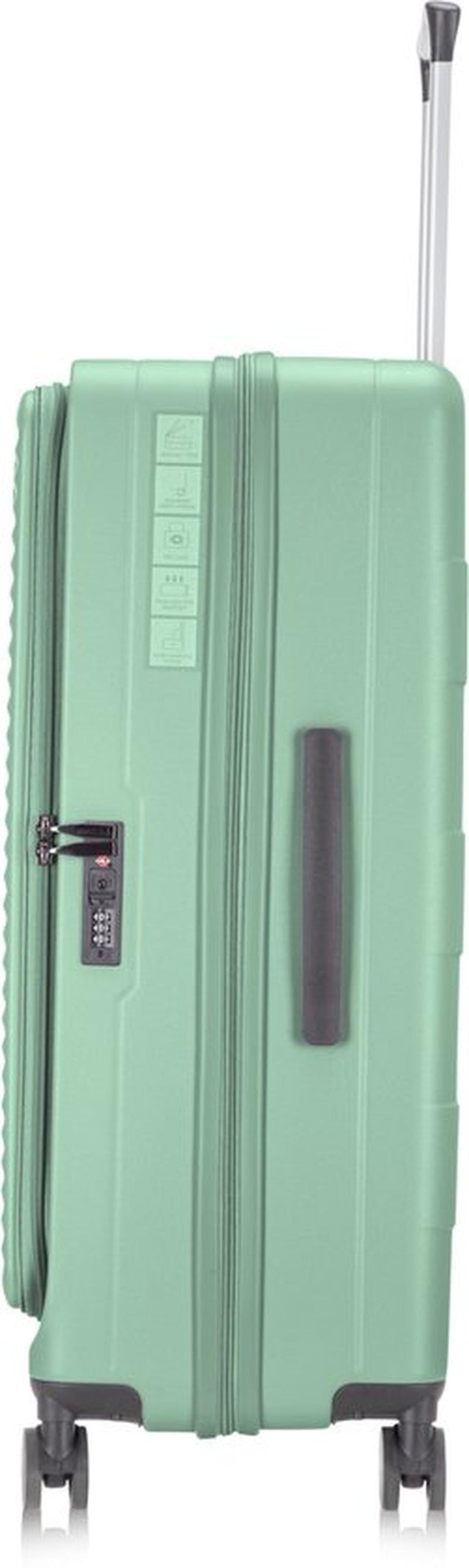 2-Piece Hard Shell Luggage Set With Laptop Compartment