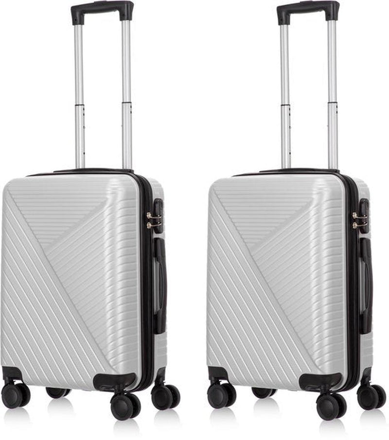 2-Piece Hard Shell Luggage Set With TSA Lock And Spinner Wheels