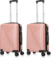 2-Piece Hard Shell Luggage Set With TSA Lock And Spinner Wheels