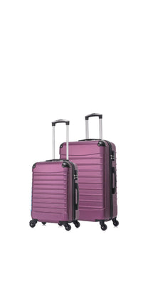 2-Piece Hard-Shell Luggage Set With XL And S Suitcases