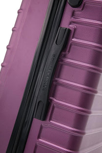 2-Piece Hard Shell Luggage Set in Purple