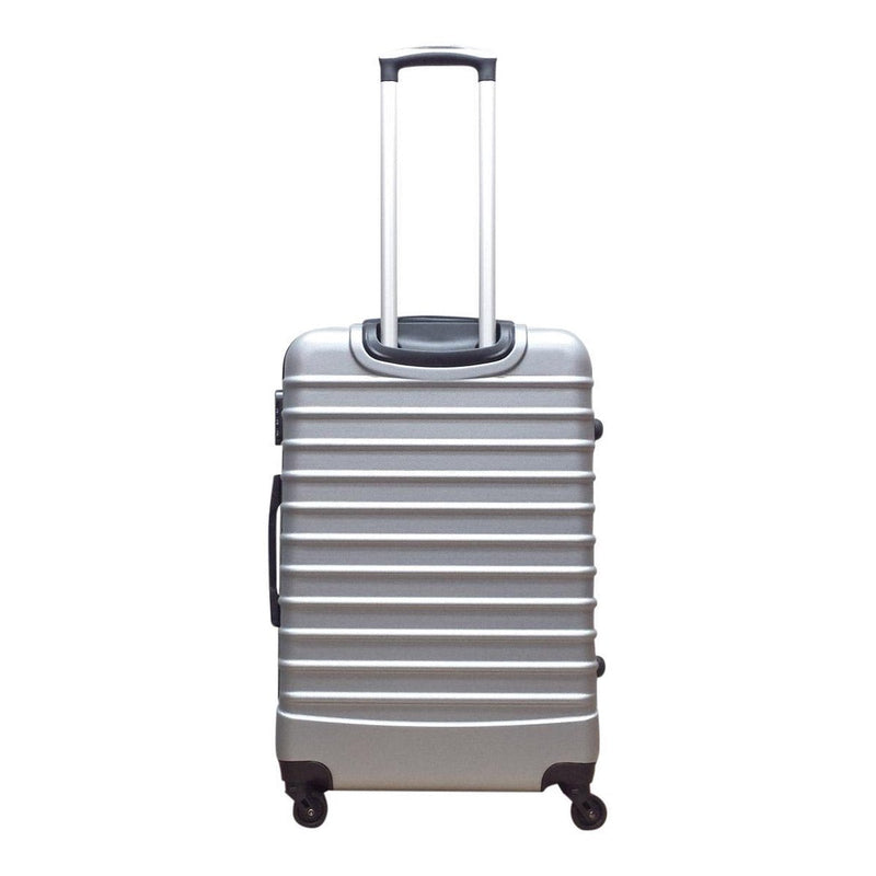 2-Piece Hard Shell Luggage Set in Silver