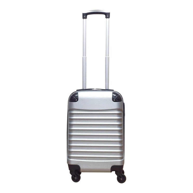 2-Piece Hard Shell Luggage Set in Silver