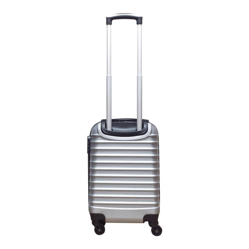 2-Piece Hard Shell Luggage Set in Silver