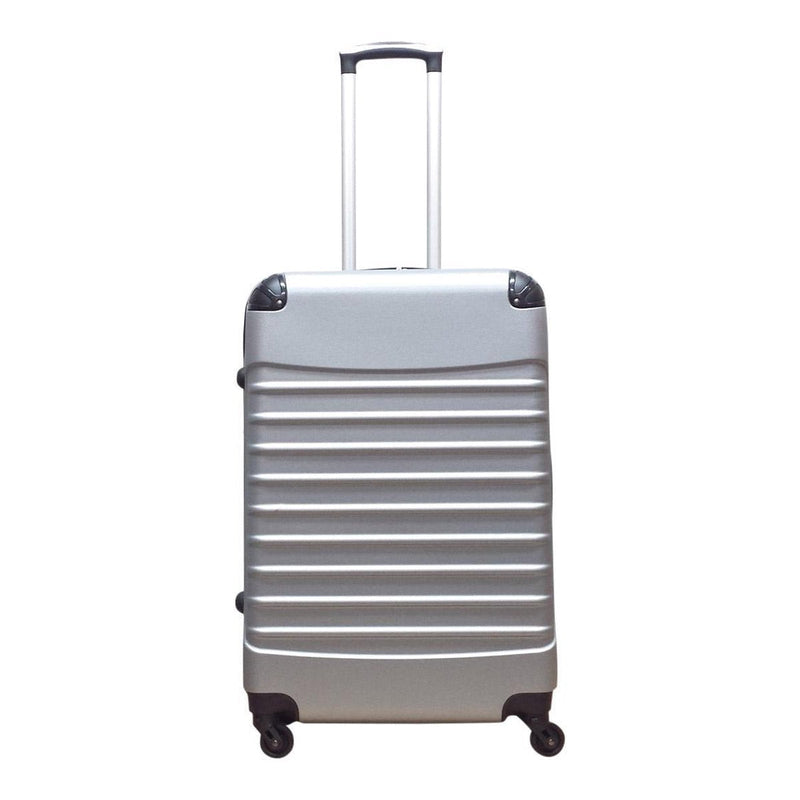 2-Piece Hard Shell Luggage Set in Silver