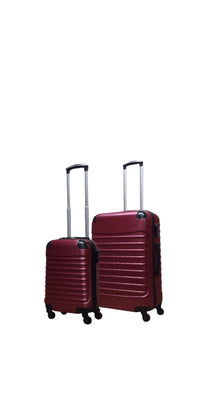 2-Piece Hard-Shell Luggage Set with 4-Wheel System and Combination Lock