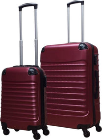 2-Piece Hard-Shell Luggage Set with 4-Wheel System and Combination Lock
