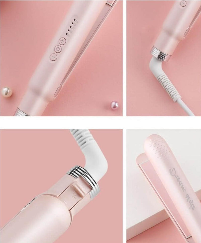2-in-1 Curling And Straightening Iron With Ceramic Coating