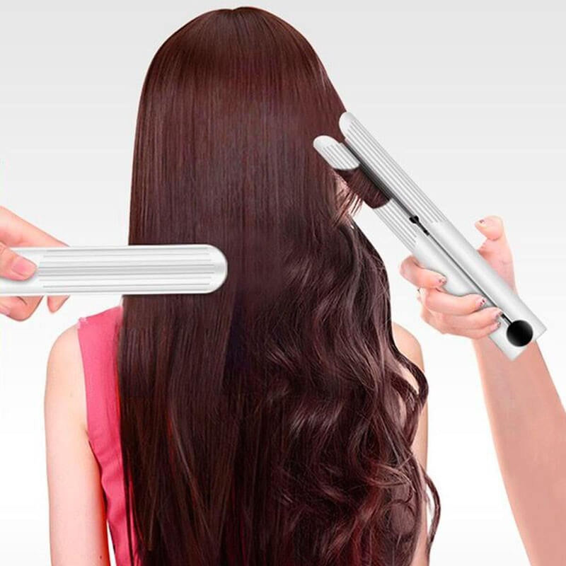 2-in-1 Curling And Straightening Iron With Ceramic Coating