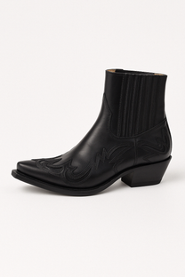 Faux Leather Cowboy Boots