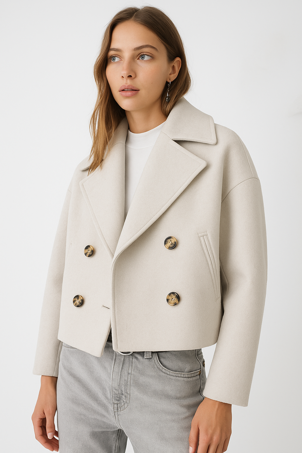Oversized Double-Breasted Coat