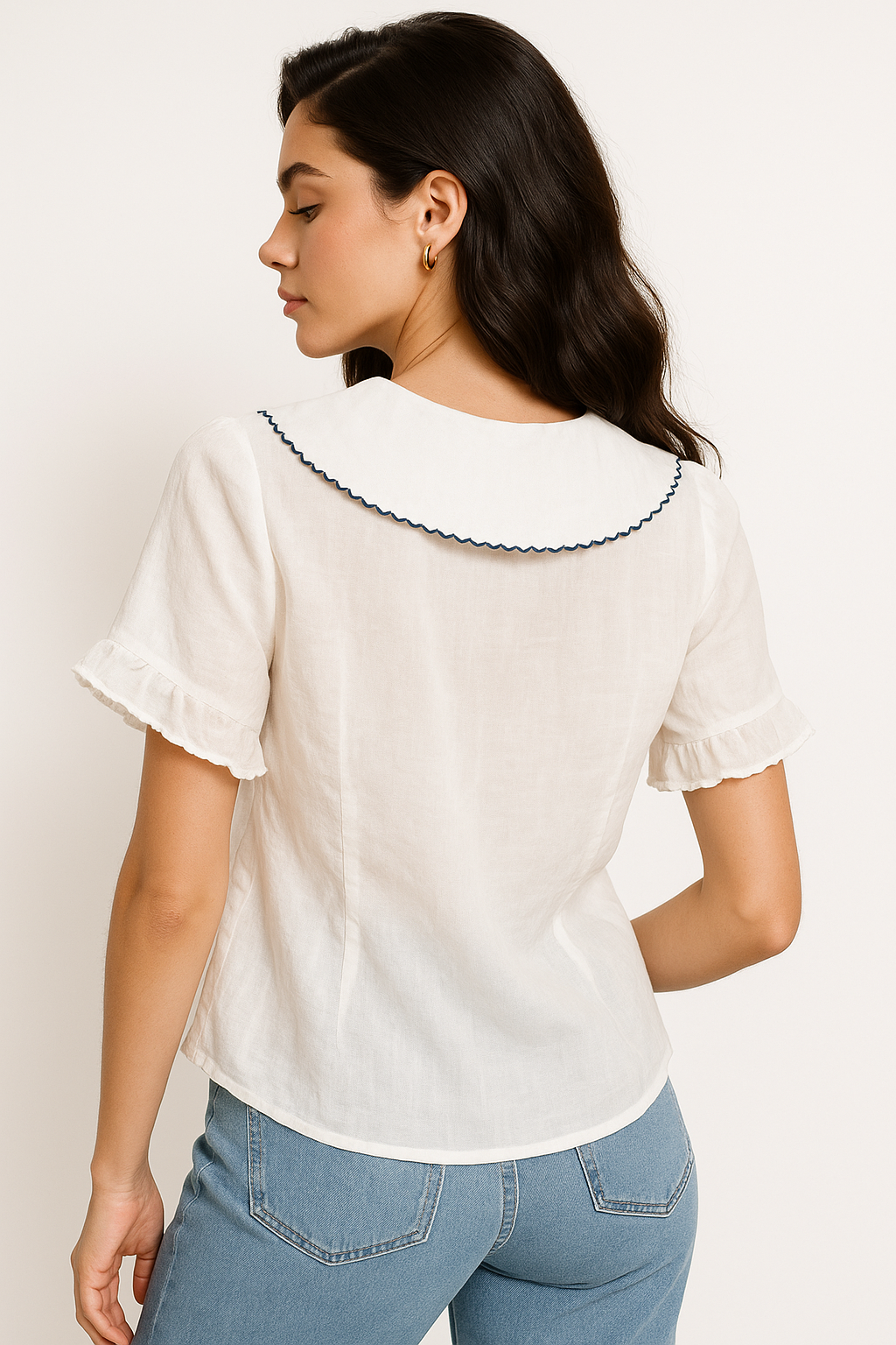 Retro Doll Collar Shirt – Vintage