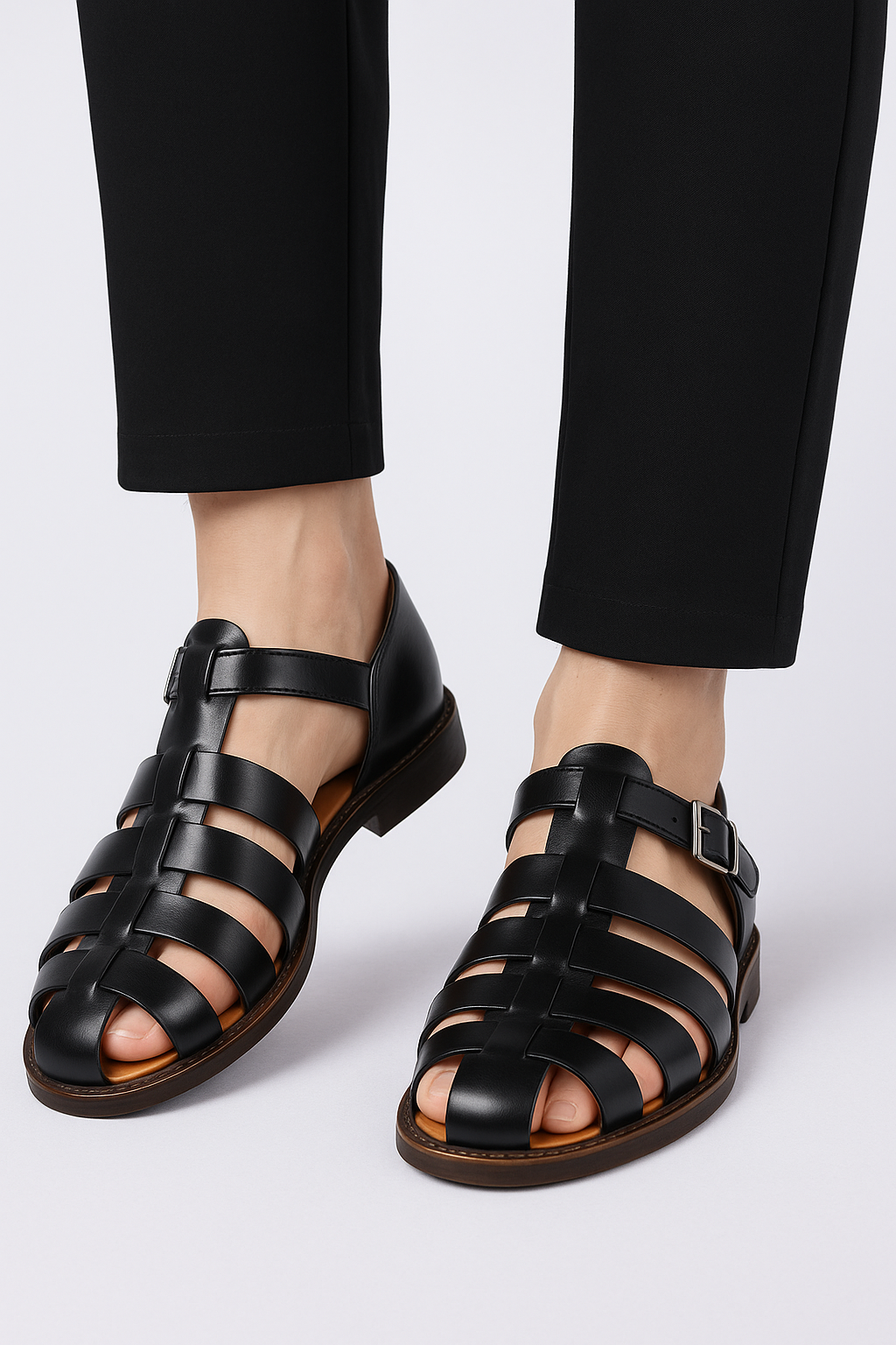 Roman Sandals Faux Leather