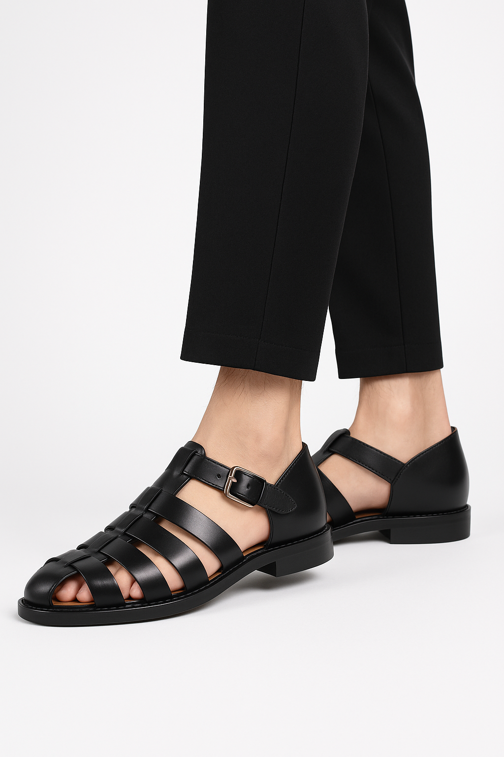 Roman Sandals Faux Leather