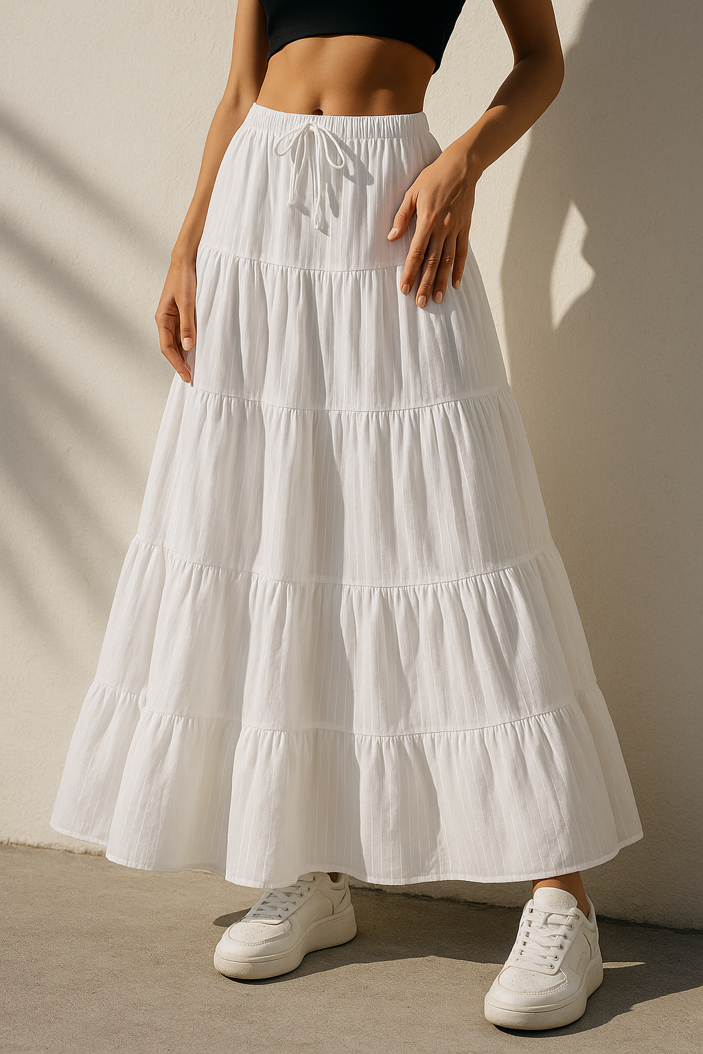 Boho Lace Maxi Skirt