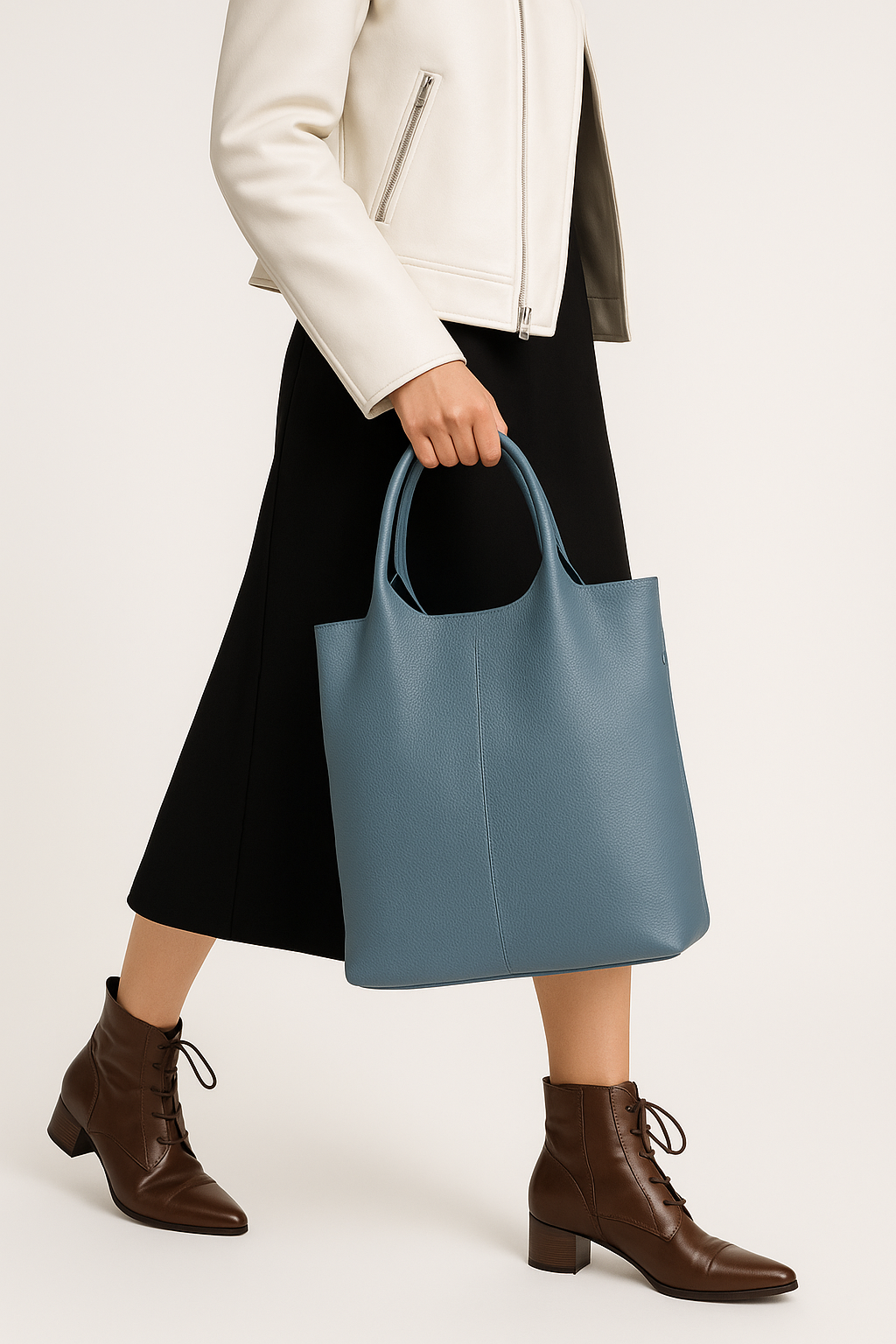 Leather Commuter Tote – Soft Structure