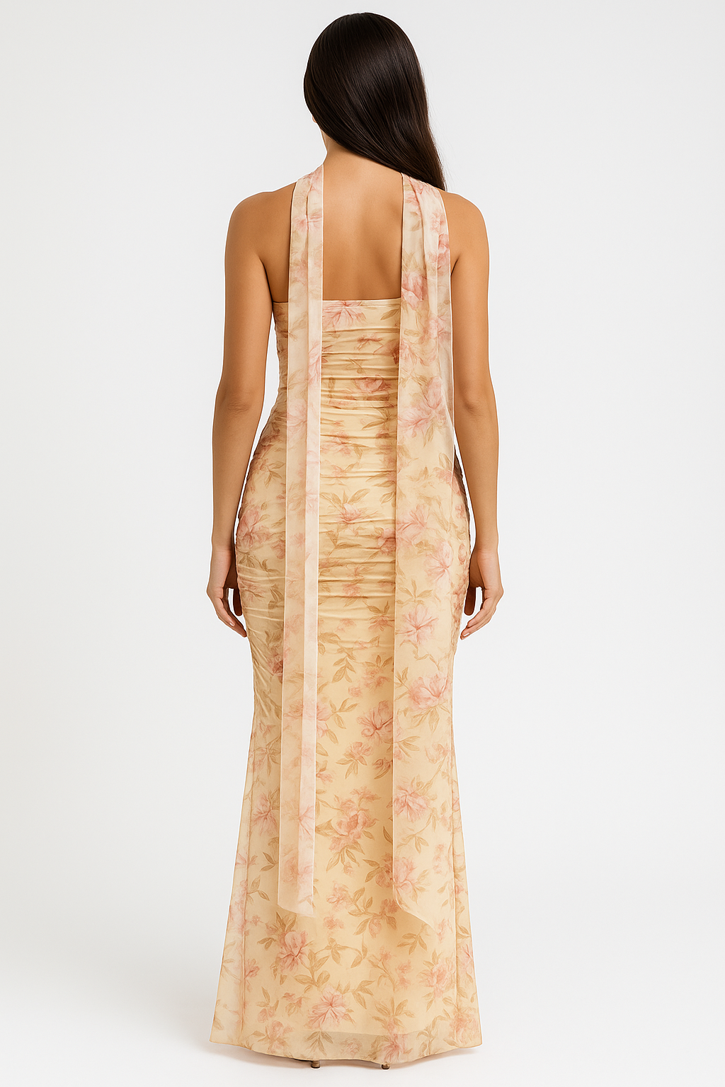 Two-piece Strapless Off-Shoulder Maxi Dress