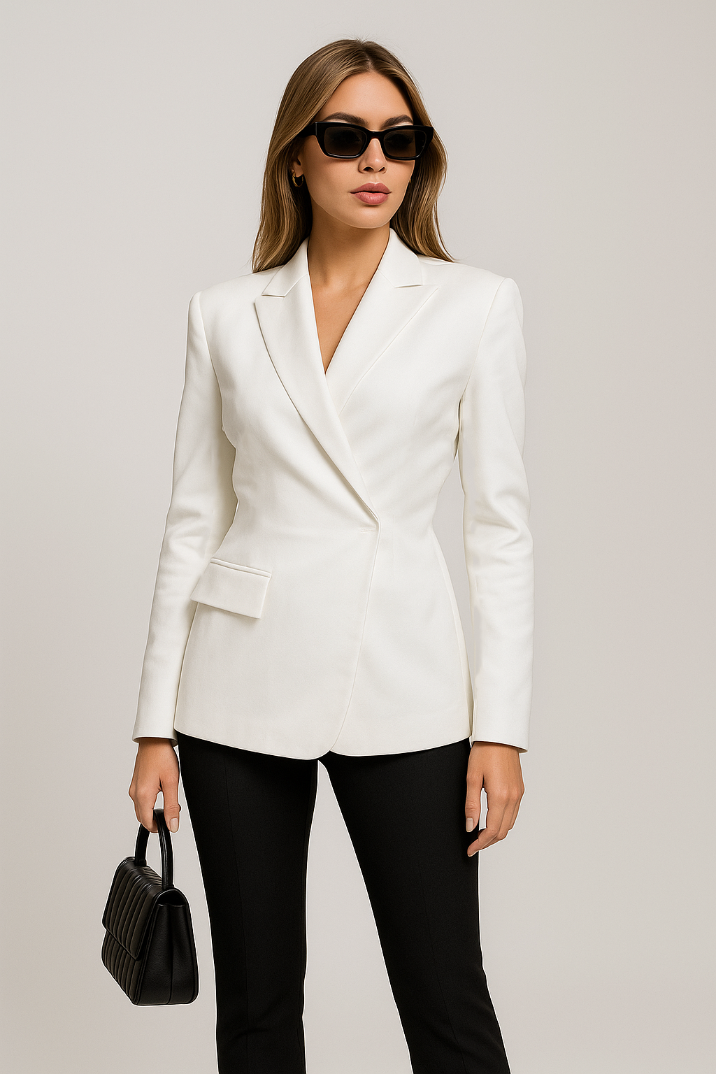 Backless Blazer – Notched Collar