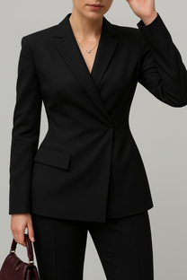 Backless Blazer – Notched Collar