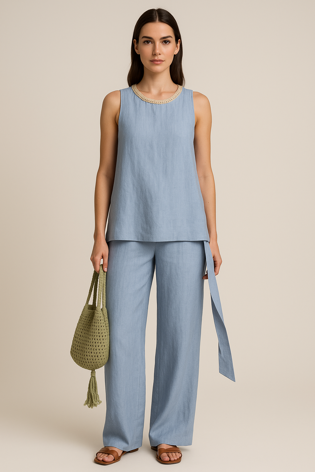 Boho Linen Two-Piece Set