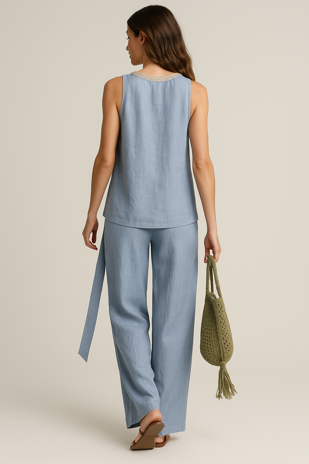 Boho Linen Two-Piece Set