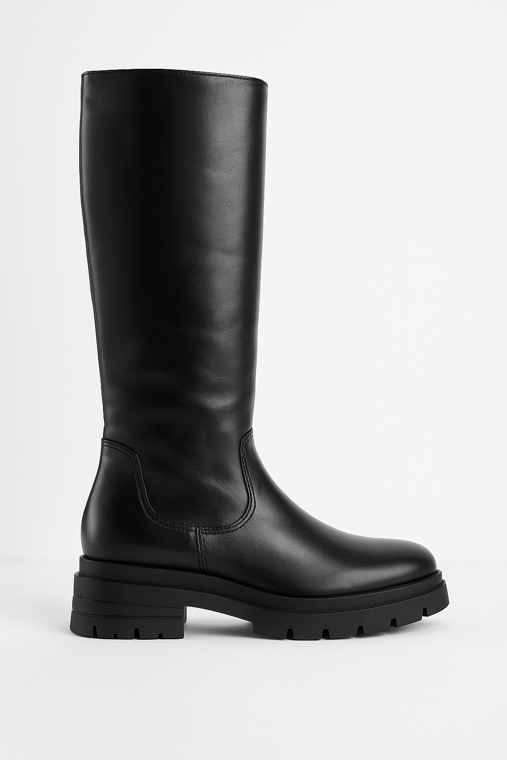 Knee-High Leather Boots
