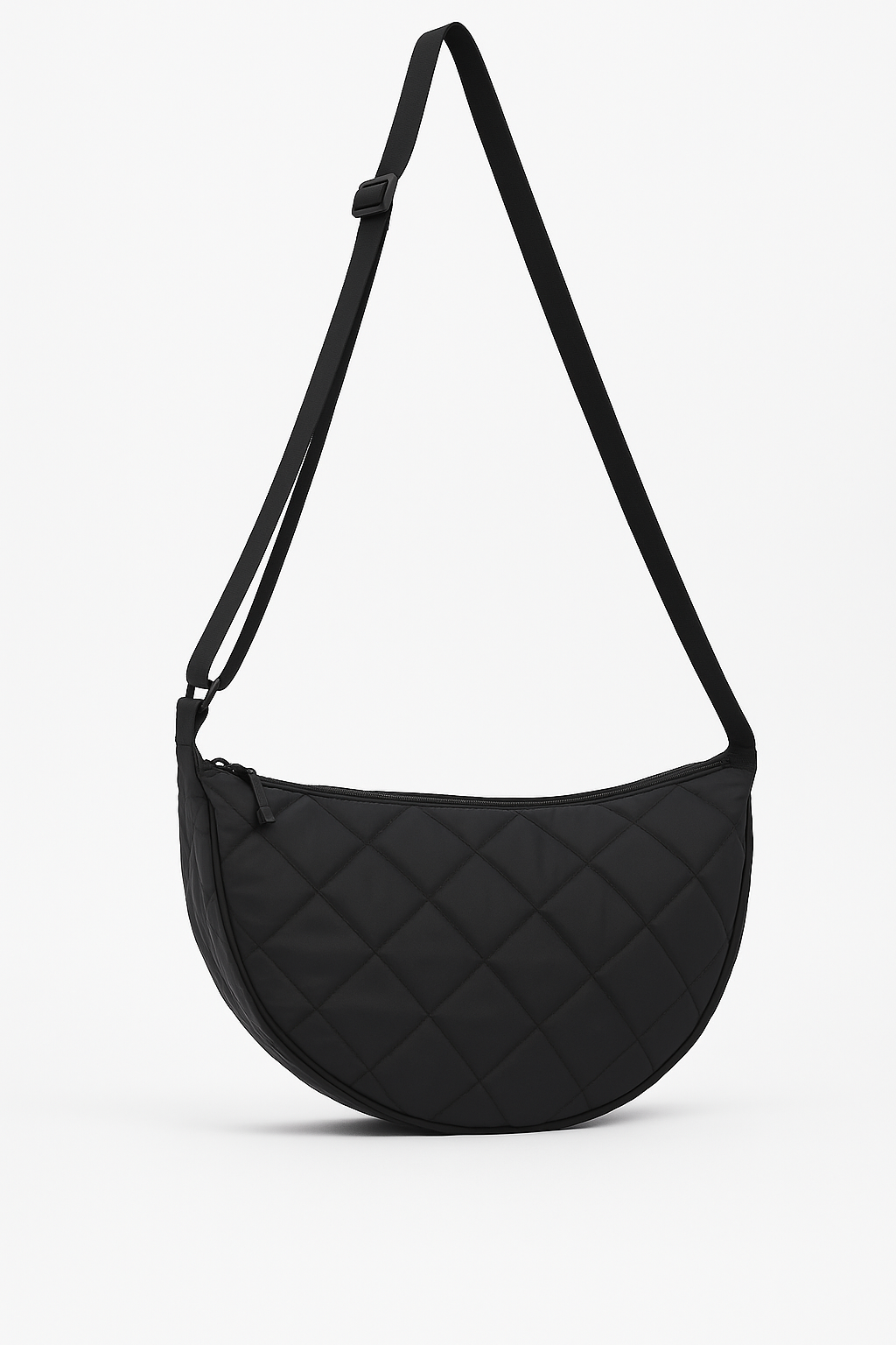 Round Shoulder Quilted Bag