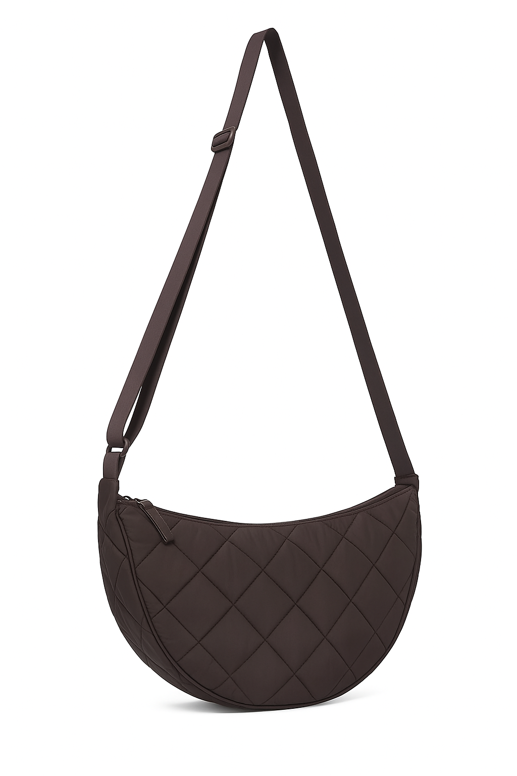 Round Shoulder Quilted Bag