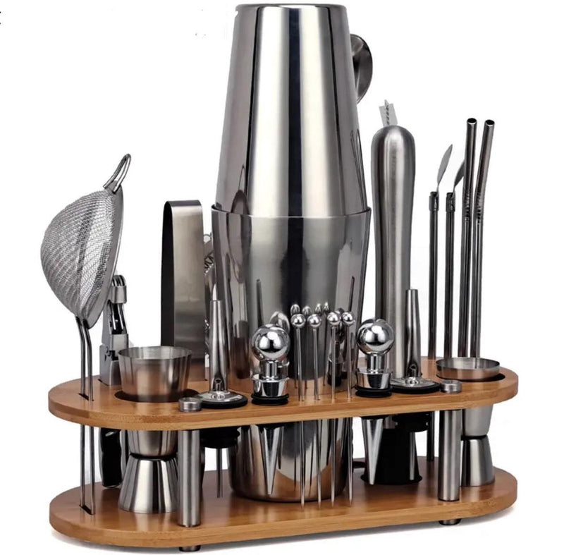 23-Piece Professional Bartender Cocktail Shaker Set