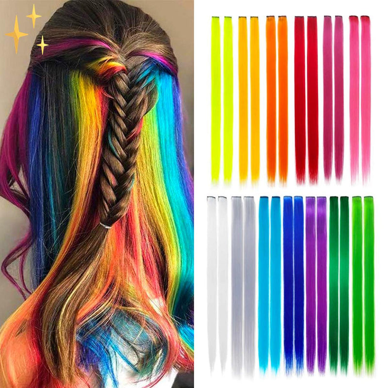 26 Clip-In Colourful Hair Extensions For Instant Volume And Style