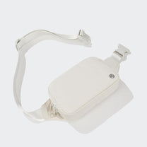 2L Nylon Belt Bag With Adjustable Strap And Two Zippered Compartments