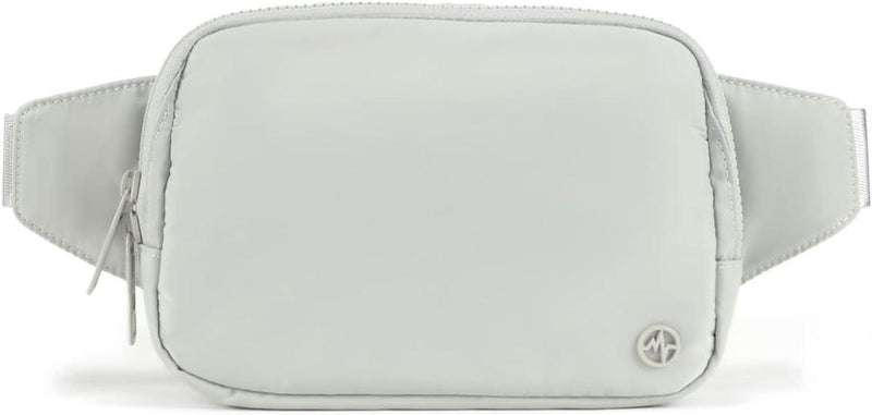 2L Nylon Belt Bag With Adjustable Strap And Two Zippered Compartments