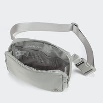 2L Nylon Belt Bag With Adjustable Strap And Two Zippered Compartments