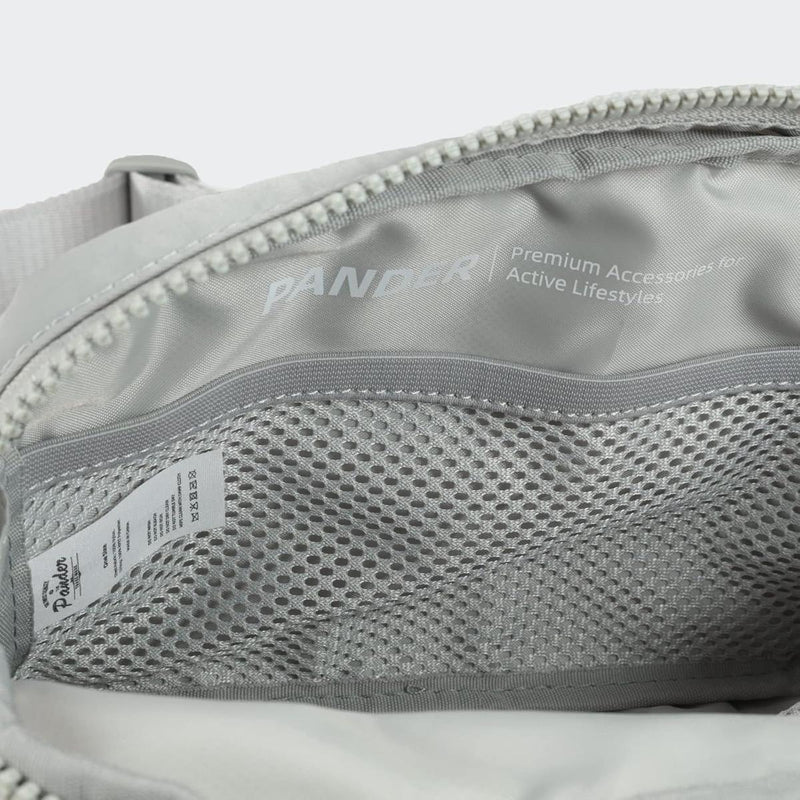 2L Nylon Belt Bag With Adjustable Strap And Two Zippered Compartments