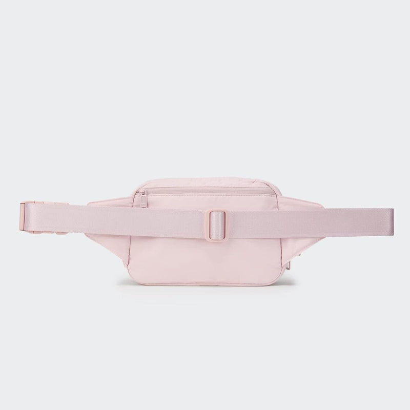 2L Nylon Belt Bag With Adjustable Strap And Two Zippered Compartments