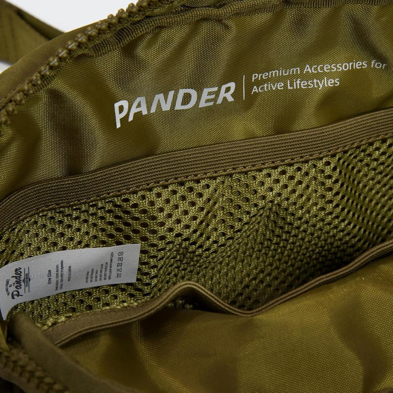 2L Nylon Belt Bag With Adjustable Strap And Two Zippered Compartments