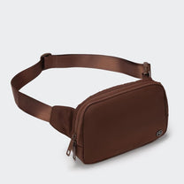 2L Nylon Belt Bag With Adjustable Strap And Two Zippered Compartments