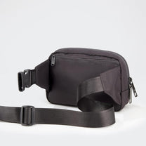 2L Nylon Belt Bag With Adjustable Strap And Two Zippered Compartments